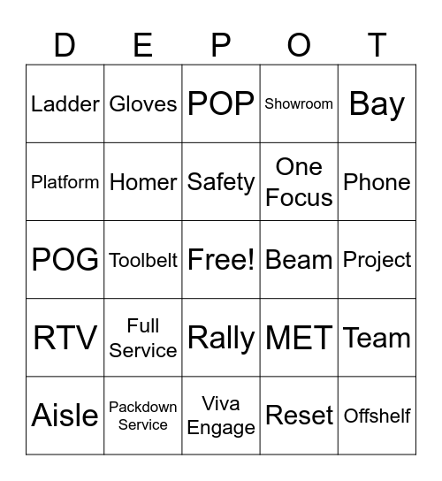 MET 14th Anniversary Bingo Card