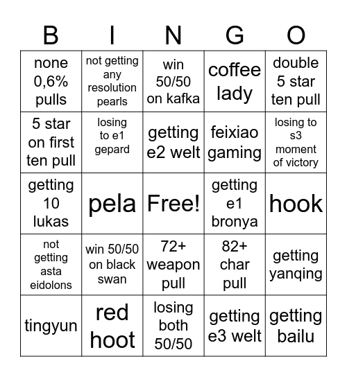 Bingo Card
