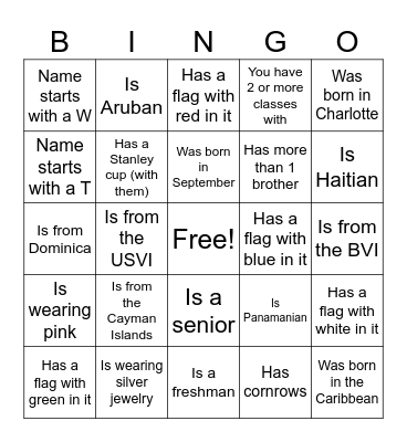 Find Someone Who... Bingo Card