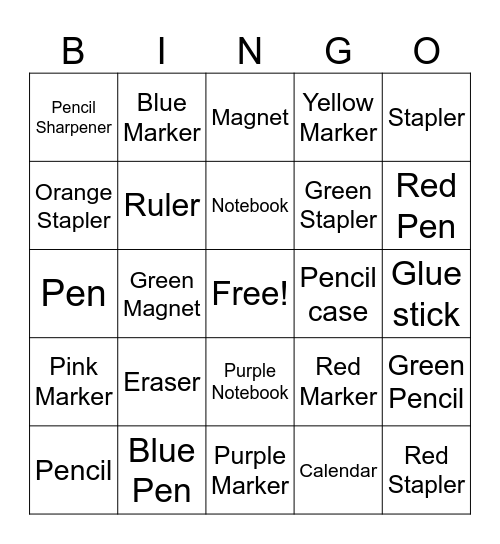 Do you have _____? Bingo Card