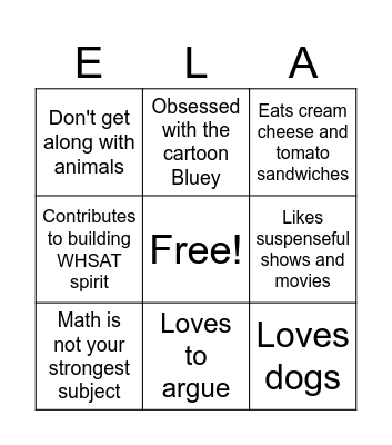 How Much of an ELA Teacher Are You? Bingo Card