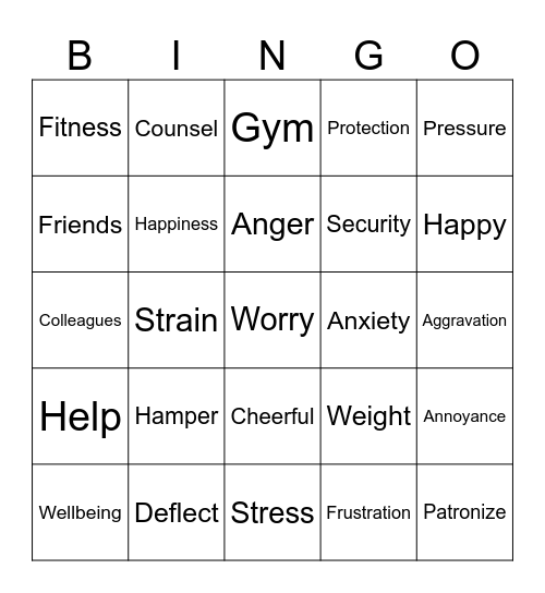 Ask: "R U OK?"  Anyday Bingo Card