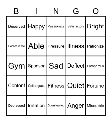 Ask: "R U OK?"  Anyday Bingo Card