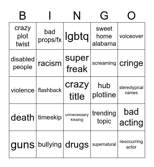 tommorows teachings bingo Card