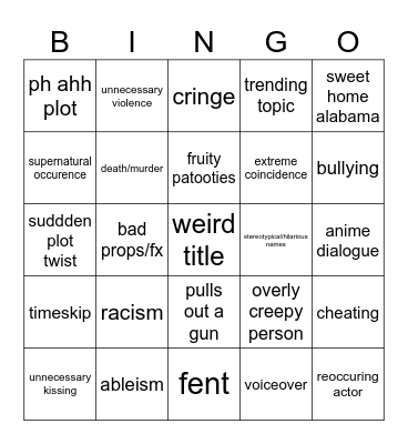Tomorrow's Teachings Bingo Card