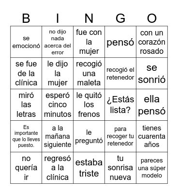 Problemas en Paraíso 2 Bingo Card