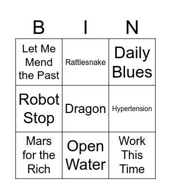 St Louis Bingo Card