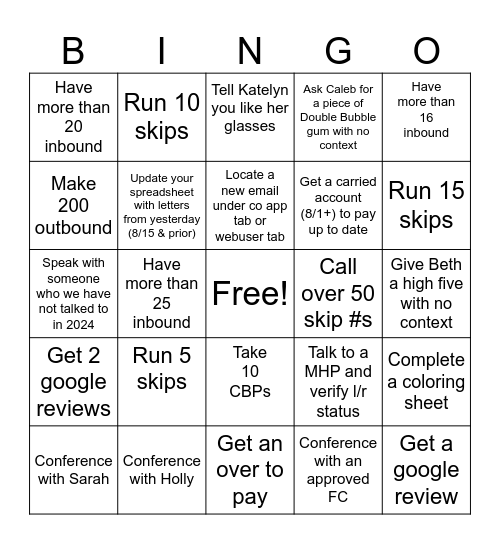 Queue Drop Eve Bingo Card