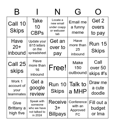 Queue Drop Eve Bingo Card