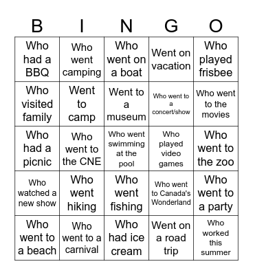 Bingo Card