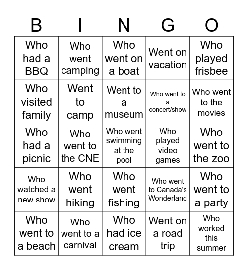 Bingo Card