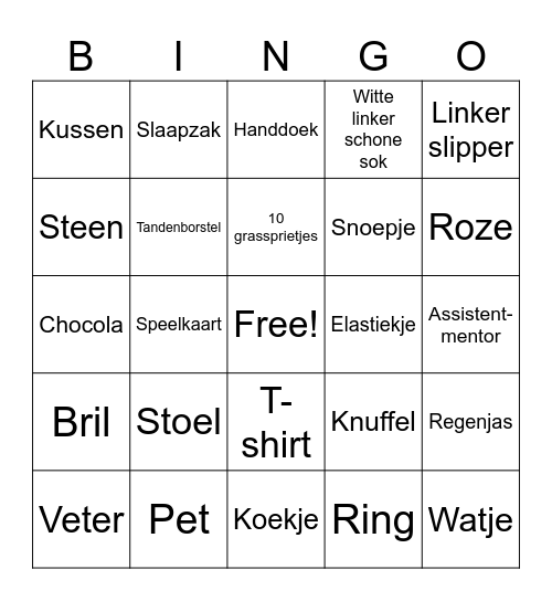 Levend Bingo Card