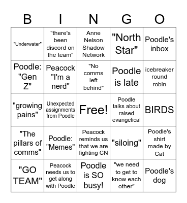 playing bingo for fun Bingo Card