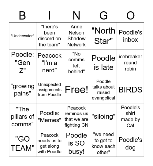 playing bingo for fun Bingo Card