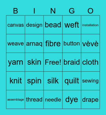 Feminism in Art Bingo Card