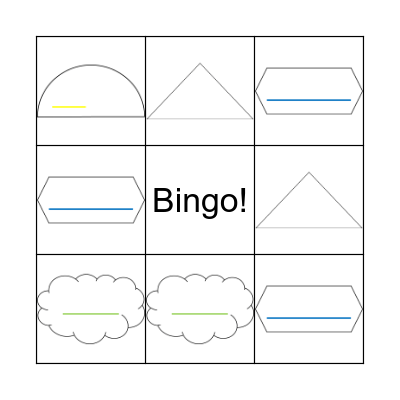 Shape Coding Bingo! Bingo Card