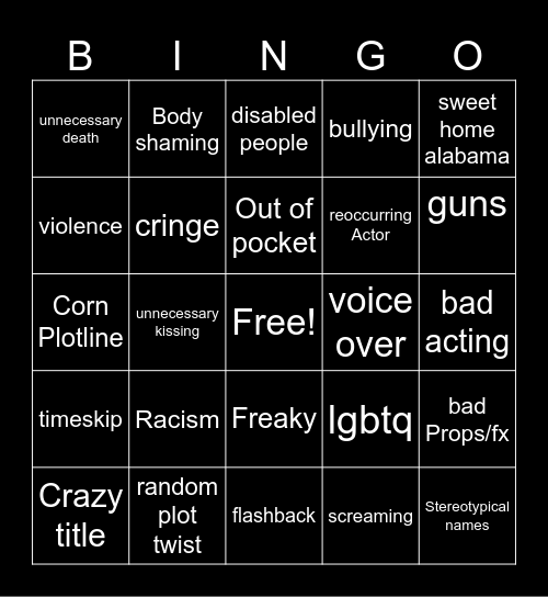 tt Bingo Card