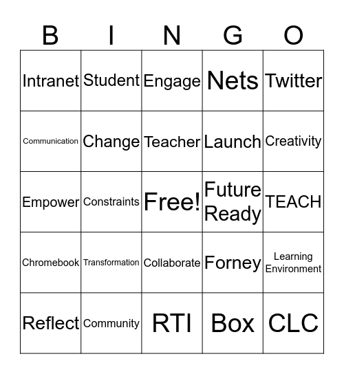 Admin Retreat Bingo Card