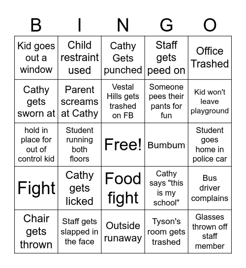 24-25 We will survive Bingo Card