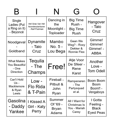 HollywooDIES Bingo! Bingo Card