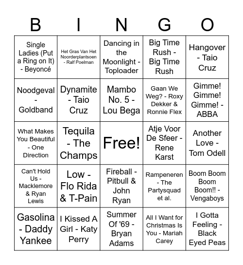 HollywooDIES Bingo! Bingo Card