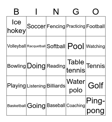 BB9 Unit 3 Bingo Card