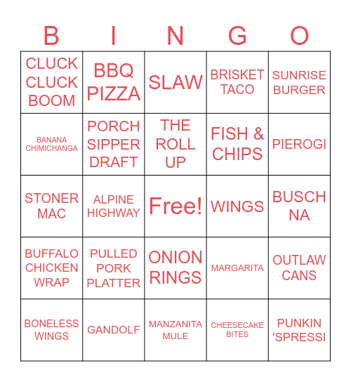 SOUTHSIDE BINGO Card