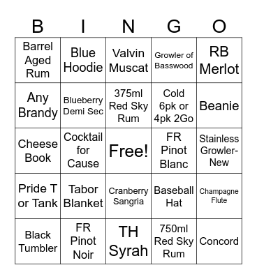 Union Pier Bingo Card