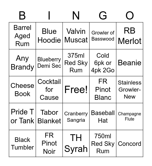 Union Pier Bingo Card