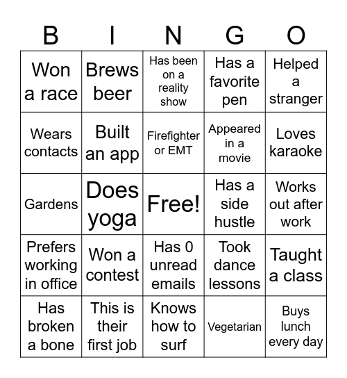 Belonging Week #4 Bingo Card