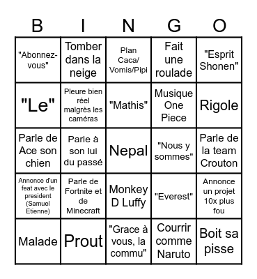 INOXTAG Bingo Card