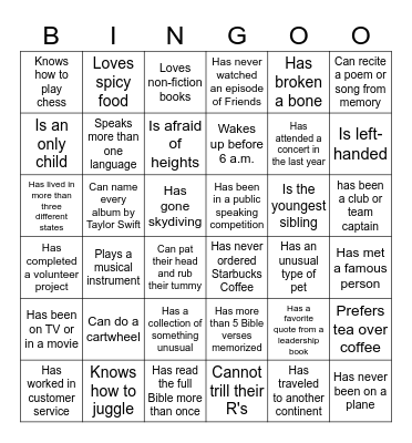 U-LEAD Bus Bingo! Bingo Card