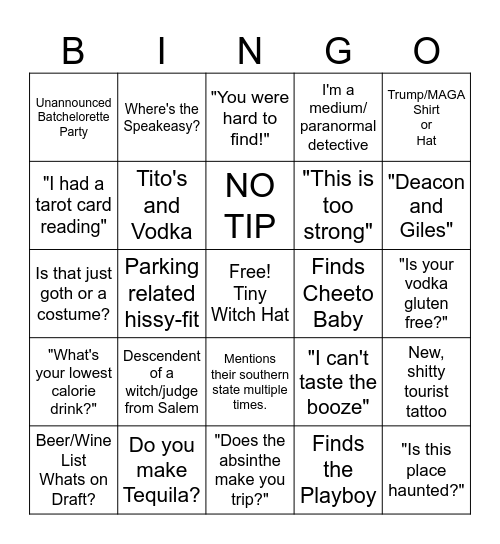 DGD October BingoooooHo No! Bingo Card