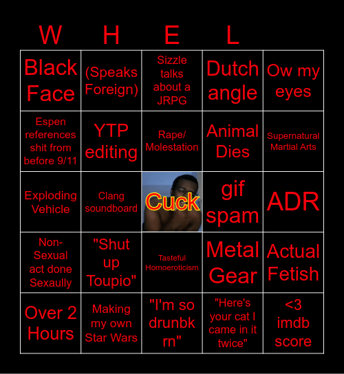 Shots Machine BINGO Card