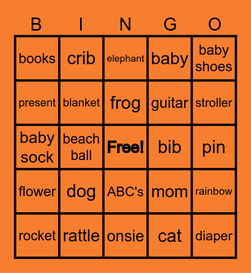 BABY BINGO Card