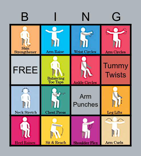 Chair Activity Bingo Card