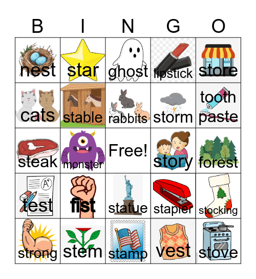 /St/ blends BINGO Card