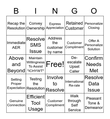 Livin' The Promise Bingo Card