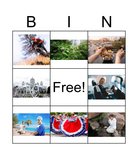 Bingo Turismo Bingo Card