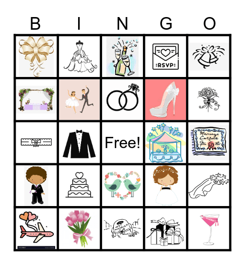 Wedding Bingo Card Bingo Card