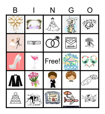 Wedding Bingo Card Bingo Card