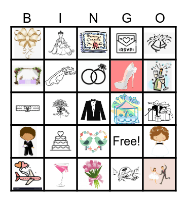 Wedding Bingo Card Bingo Card