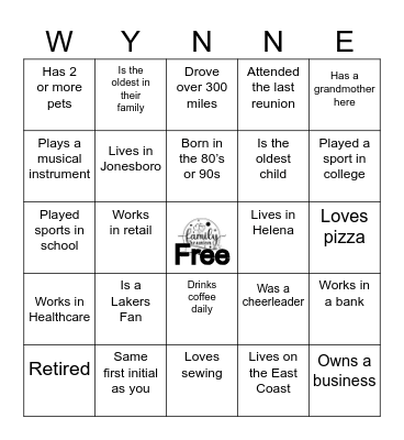 Find Someone Who... Bingo Card
