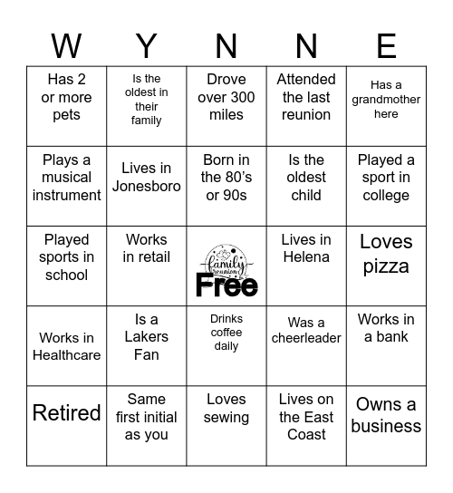 Find Someone Who... Bingo Card