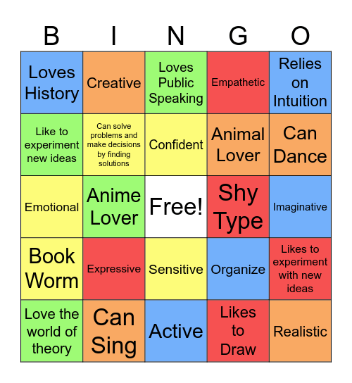 Diversity Bingo Card