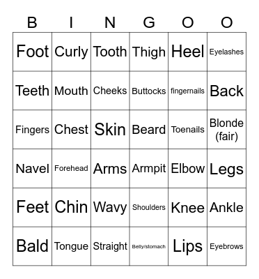 UNIT 3: MY FRIENDS Bingo Card