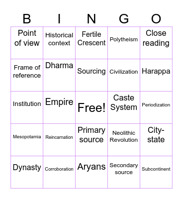 Greyhound BINGO Card