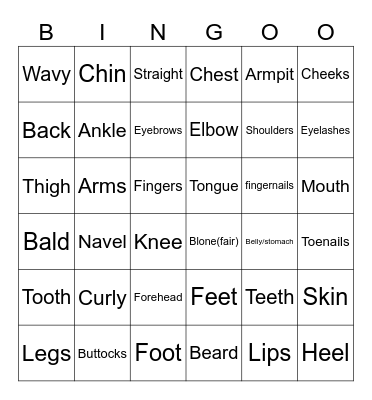 UNIT 3: MY FRIENDS Bingo Card