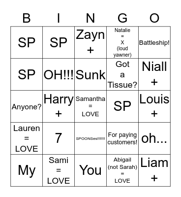 AAoOD2 Bingo Card
