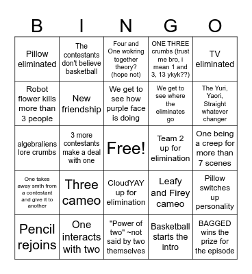 TPOT 13 BINGO Card